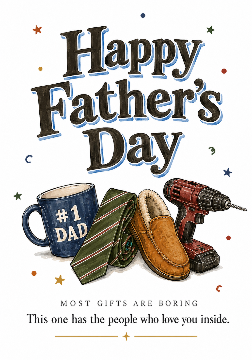 The Un-Boring Father's Day Card. Unlocks Videos From Loved Ones On Your Phone | EchoTap