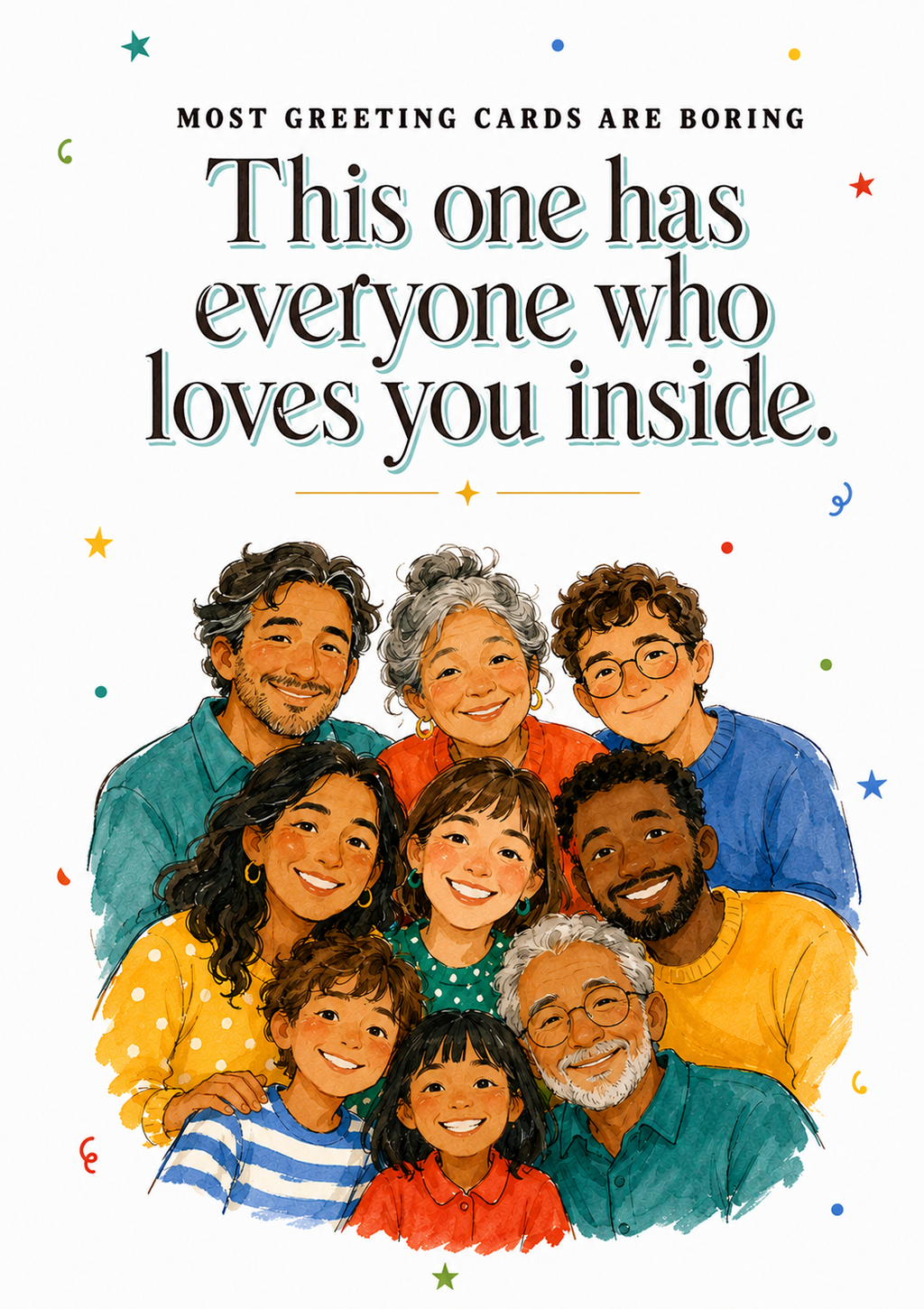 All Occasion Greeting Card. Unlocks Videos From Loved Ones On Your Phone | EchoTap