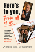 Here's to You, From All of Us keepsake book front cover